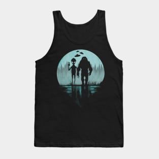 Bigfoot Alien Ufos Tank Top